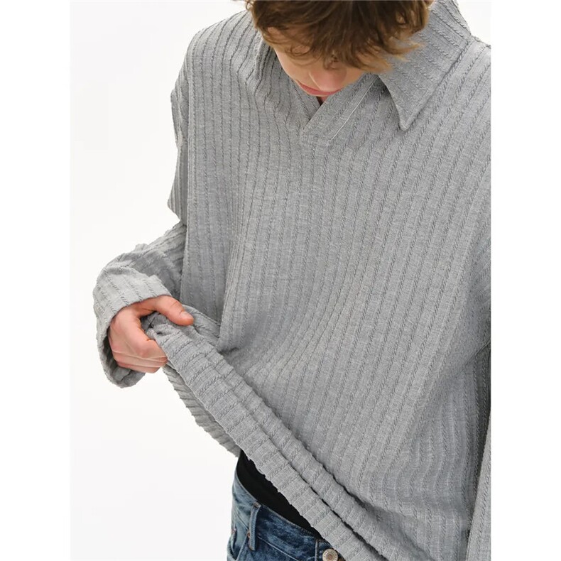 长袖polo衫男2025新款春秋季宽松休闲体恤翻领t恤上衣WB551-P57，男装Polo衫，星座412-1