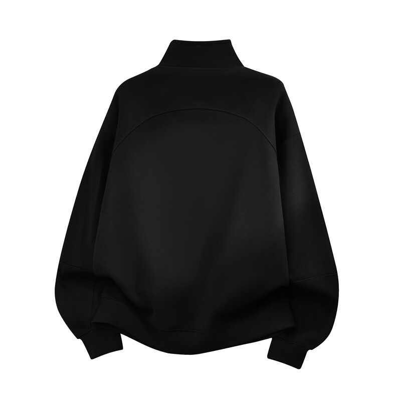 重磅boxy短款全棉450克开衫双拉链卫衣短宽立领外套男RH5321-P55,女装短外套,星座610B-1