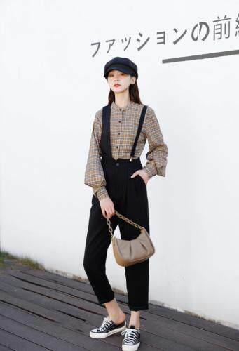 春季新品，双肩背带可盐可甜两件套裤，女装，东洋天堂之花