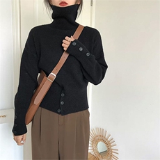 百搭女高领羊毛衫羊毛保暖显瘦毛衣简约大气长袖针织衫，女装羊毛衫，泰沅羊绒