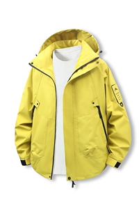 25新款男士山系风连帽工装外套冲锋衣男女防风户外登山服2518-P40图片