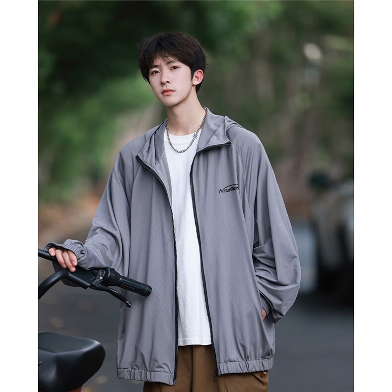 2025夏季新UPF50+简约休闲多色防晒衣男F20/P55控79-100聚酯纤维,男装防晒衣,电商A148