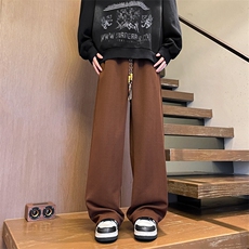 8XL-M加绒雪尼尔裤子秋冬麦穗纹卫裤潮牌直筒休闲长裤KZ1938/P58，男装休闲裤，电商B238