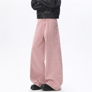 809B 新春粉骚男女中性宽松百搭牛仔裤 809B-B8002-P48图片