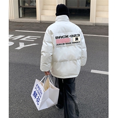 港风23新款冬季时尚百搭宽松PU皮棉服外套MY6456P115控158，男装棉衣，电商A268A