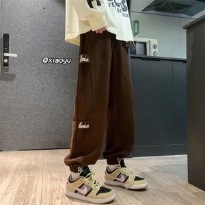 XZ616 春季新款纯棉刺绣宽松束脚休闲裤 TY513 P55控68图片