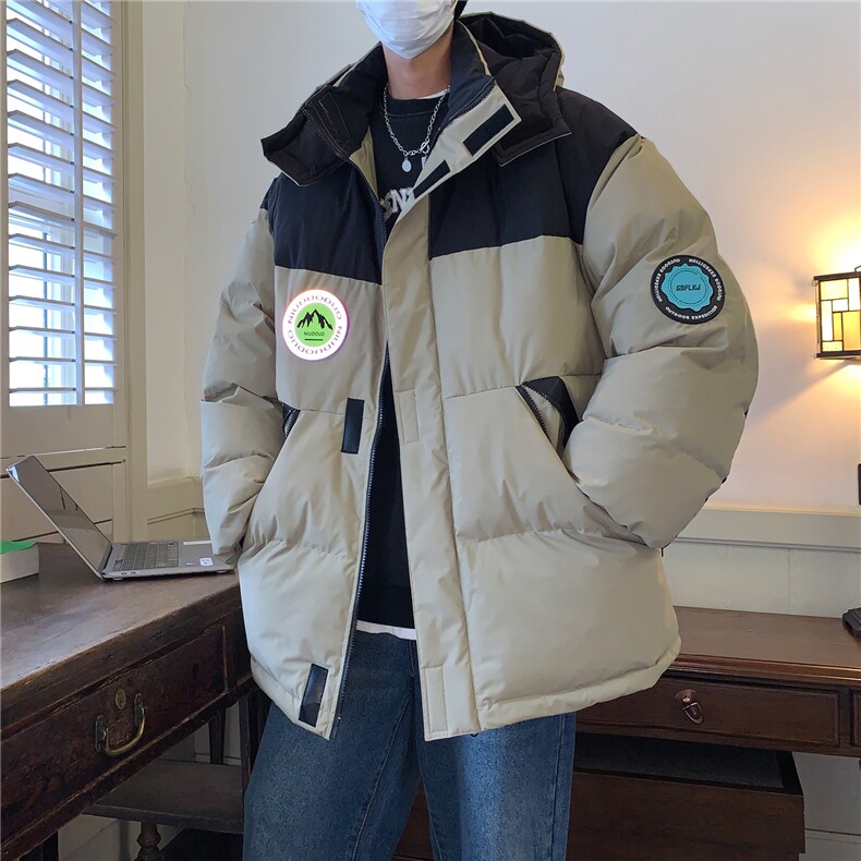 冬装新品工装派克服撞色加厚情侣棉衣连帽外套H795P148男,男装棉衣,电商A341
