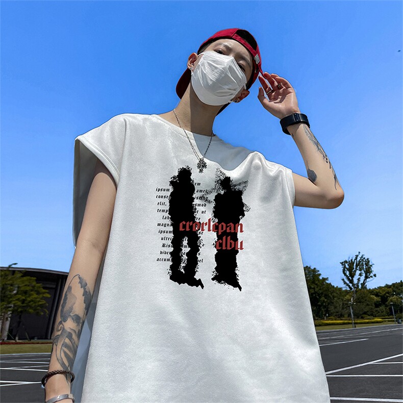 量大优供视频得物直播品230克夏季麂皮绒背心无袖T恤BJ279,男装背心/马甲,电商A486