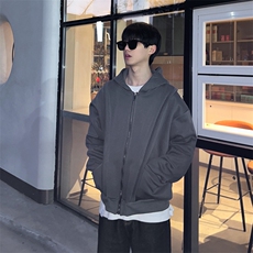 抖音得物高品质二开25秋冬美式重磅宽松结构设计连帽卫衣外套W78，男装卫衣，电商A486