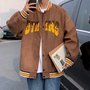 秋款棒球服夹克外套男潮牌潮流字母刺绣情侣学生22112-P70控108图片