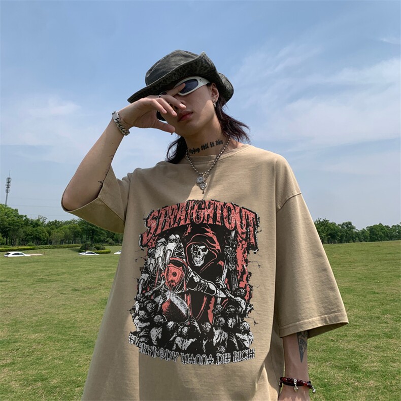 美式骷髅印花水洗做旧夏季无袖背心/马甲/坎肩XZ514-2-1312-P38,男装背心/马甲,星座514-2(原B239)