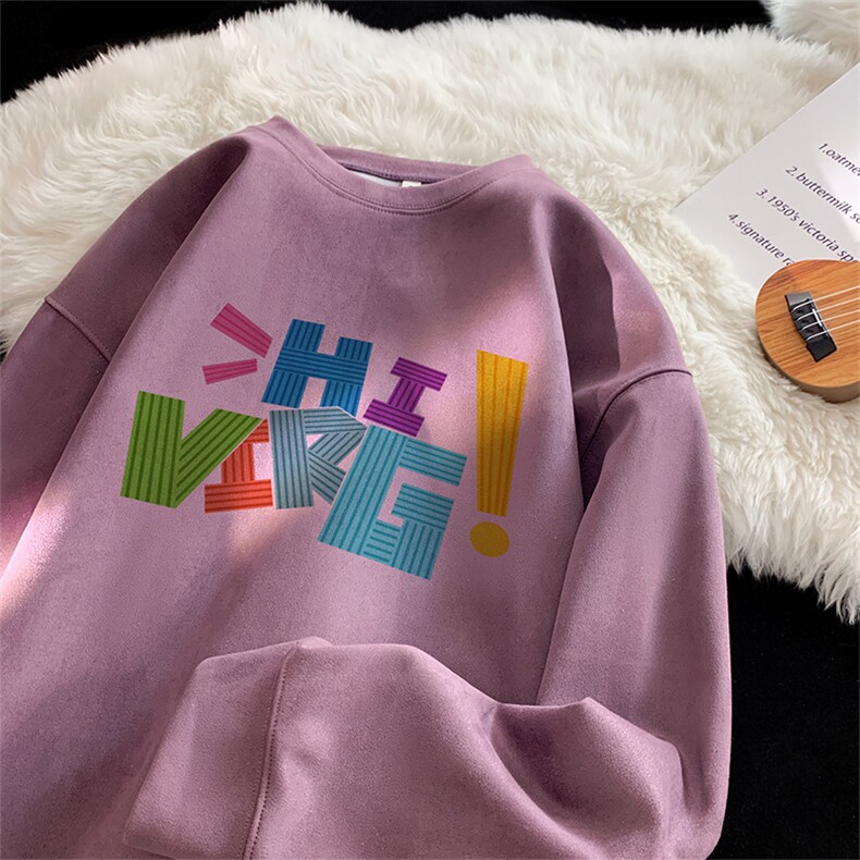 抖音得物高品质港式印花麂皮绒宽松圆领卫衣wyjp3899-特p35控69,男装卫衣,星座605(原A050)