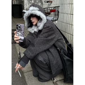 小香风针织卫衣外套男女轻奢复古高级感情侣装上衣 MS6034图片
