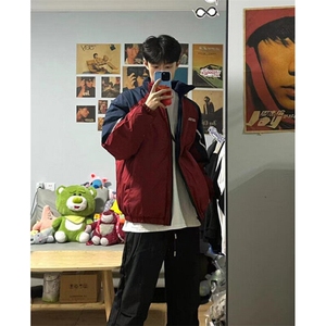 青少年冬季棉衣外套男女双面穿立领户外防风保暖冬款棉服 MH199图片