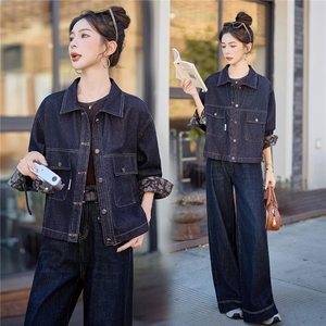 现货！！！2025年秋季全新时尚洋气休闲牛仔外套9510，女装短外套，红依佳