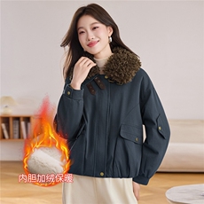 现货！现货！2025冬季女装新款加绒加厚棉衣棉服，女装棉衣/棉服，以桐