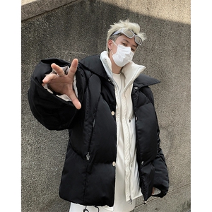 假两件棉衣男士韩版潮流高街百搭保暖2024冬季棉服外套MF283-P108图片