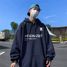 抖音得物供货可提供视频春装重磅美式宽松连帽卫衣DL2430，男装卫衣，电商A486-1