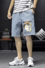 1港风休闲大码M-5XL运动5分裤原宿潮流五分裤男中裤7166P25控38，男装牛仔裤，星座226-2