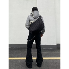 美式复古hiphop重工多口袋嘻哈街头高街喇叭牛仔裤K71526-P50网图，男装牛仔裤，电商B245