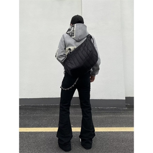 美式复古hiphop重工多口袋嘻哈街头高街喇叭牛仔裤K71526-P50网图图片