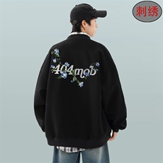 小花刺绣棒球服男女秋季新款宽松bf美式复古情侣夹克HH8147P74，男装夹克，星座1013-5
