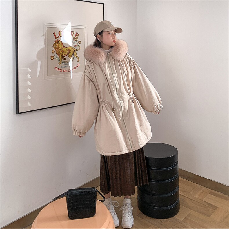 冬季工装派克收腰棉衣泡泡袖棉服外套8148A浙宝100-556,女装棉衣/棉服,金十上