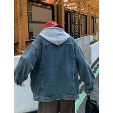 秋季港风情侣条纹连帽夹克外套男帽子可拆卸JK3903-P88，男装夹克，星座912-1（原星座914-5）