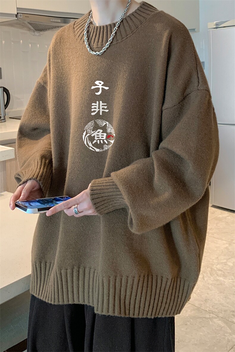 半高领毛衣男士大码针织衫男毛线衣男M18070-P45加绒款-P65,男装针织衫/毛衣,电商A040