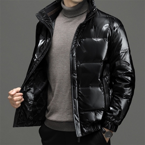 2024冬季新款羽绒服男士立领保暖外套中年男装加厚短款宽松爸爸装图片