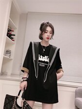 披肩卫衣裙ＭL，女装卫衣/绒衫，可纳奇