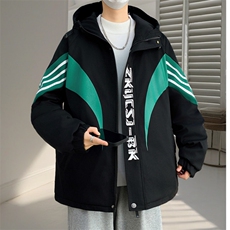 男青年休闲工装加绒夹克加绒加厚夹克棉服保暖外套LH6893-P100，男装夹克，星座1105-3
