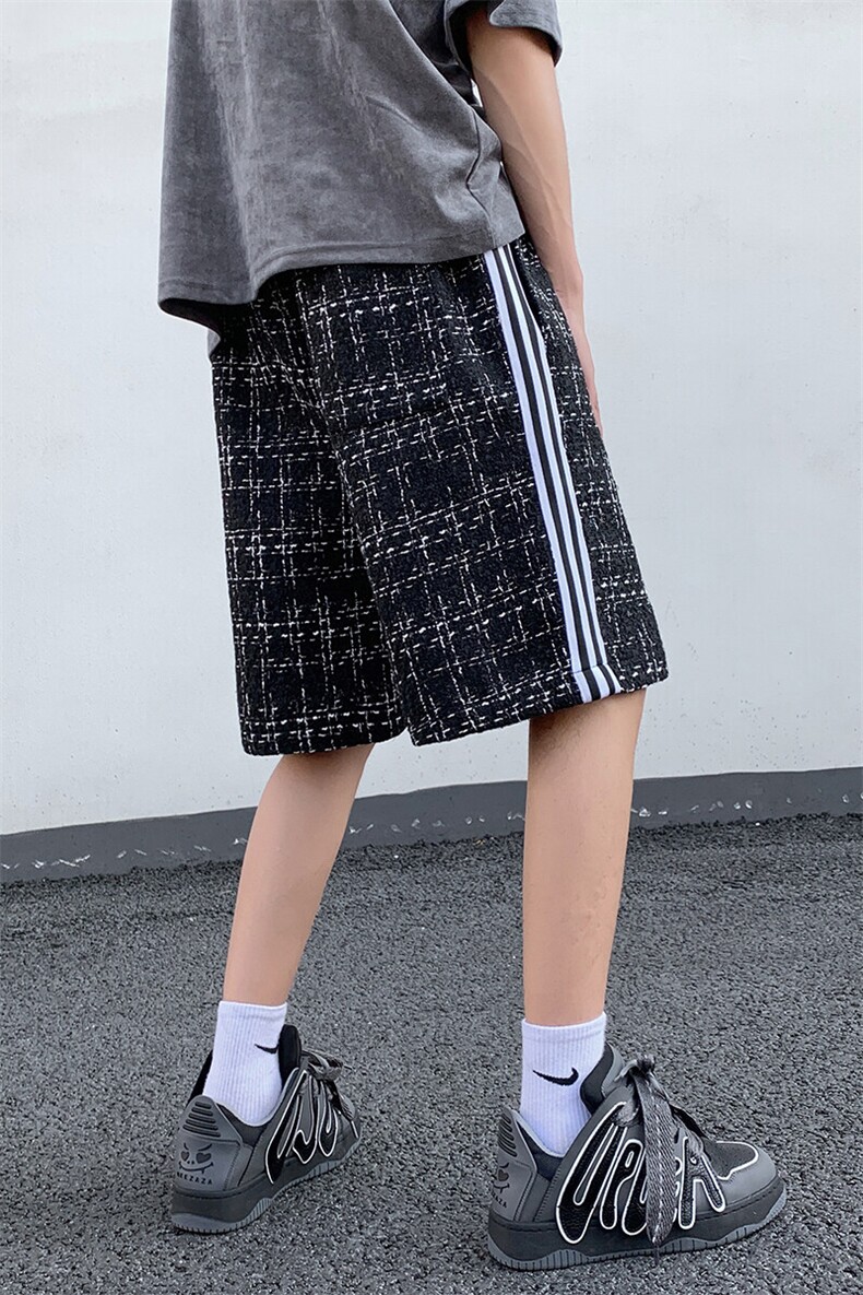 2025港风小香风短裤男士大码M-5XL中裤男潮流五分裤DK8797P40控59,男装牛仔裤,星座227-7