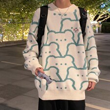 秋冬时尚圆领针织衫潮流毛衣男A161-2-MY9058-P45，男装针织衫/毛衣，电商A161-2