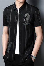 男式2023年夏季新款百搭无痕衬衫男短袖商务休闲衬衣男装，男装衬衫，电商B360