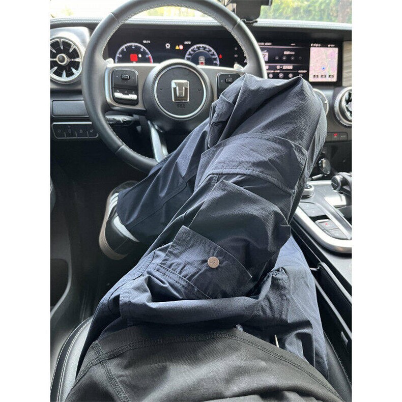 户外运动日系复古休闲裤男速干伞兵多口袋机能工装裤LK22437-p45图片