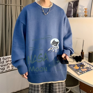 控78 假两件毛衣男大码加绒针织衫男毛线衣M80187-P55  加绒P70图片