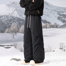 羽绒裤冬季保暖滑雪裤户外情侣款宽松休闲裤5D2131-TP95188，男装棉裤，电商A102