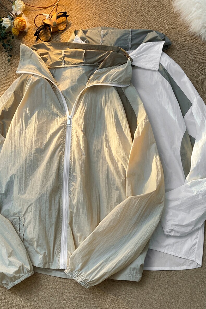 港风撞色防晒衣男夏冰丝透气防紫外线防晒服外套XZ514-2-1602-P58,男装防晒衣,星座514-2(原B239)
