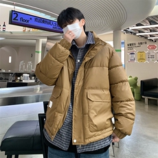 B266-C101-P13823冬新款宽松休闲潮流假两件外套棉衣，男装棉衣，星座B257-1