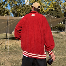 灯芯绒夹克男韩版潮流拼色字母刺绣2023春秋新款ins外套W5093-P55，男装夹克，星座412-3