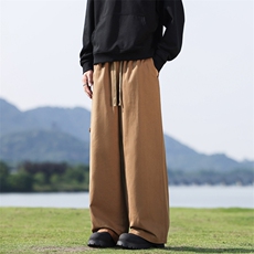 美式复古春秋新款工装长裤男生宽松直筒休闲裤子潮牌K02530-P58，男装工装外套，星座308B-2