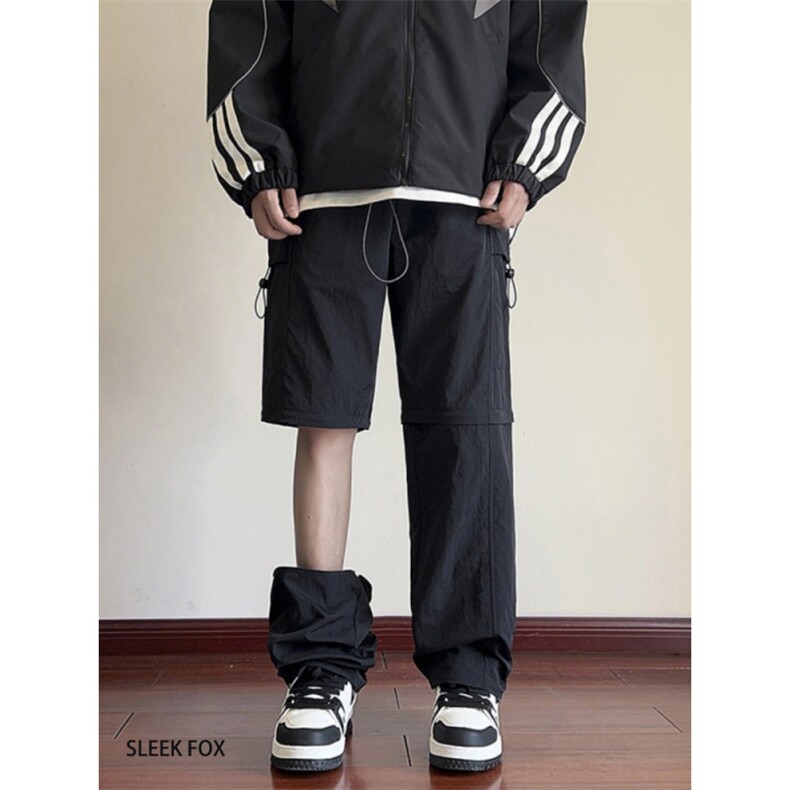 1506/QGK3100/P45春季多巴胺工装可拆卸直筒裤男士百搭舒适裤子,男装工装外套,星座1506