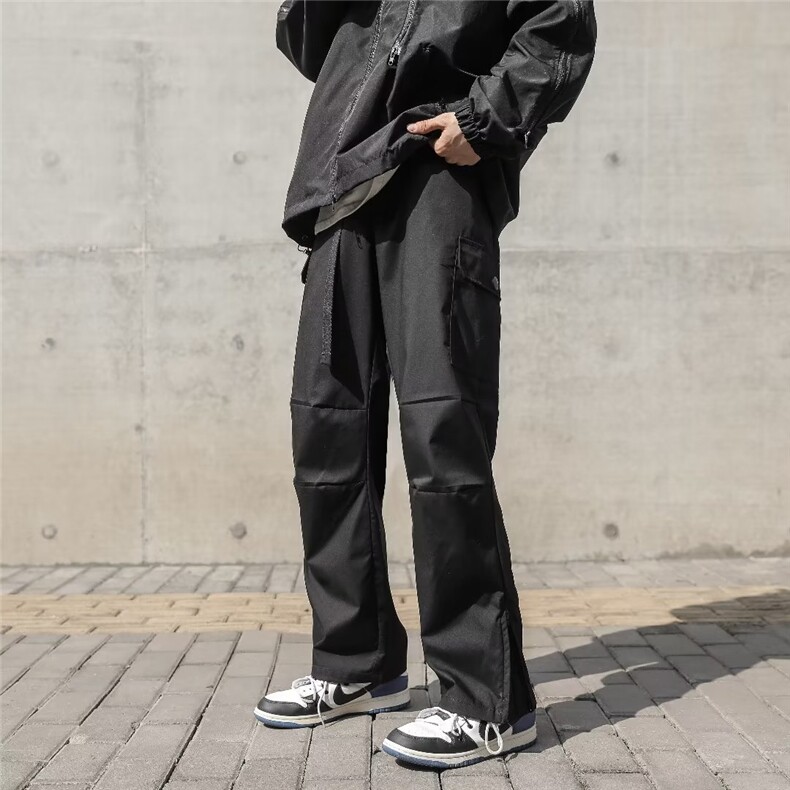 美式机能工装裤男高街潮牌冲锋裤复古设计感宽松直筒裤K2941-P37,男装工装外套,星座1008-1