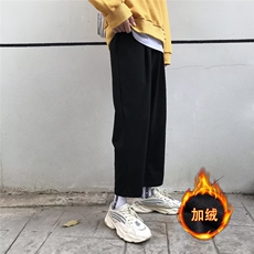 男秋季新款港风加绒休闲裤WK181P32，男装休闲裤，星座1116-2