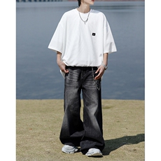 8XL-M重磅！特大码T潮牌上衣男中性华夫格短袖T恤DX304P25控39，男装T恤，电商D206-1