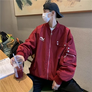 情侣秋季美式Vibe复古翻领牛仔外套男夹克休闲潮牌JK06597-P70图片