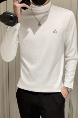 2022秋季新款男士德绒中高领打底T恤打底衫男H02，男装T恤，天晨