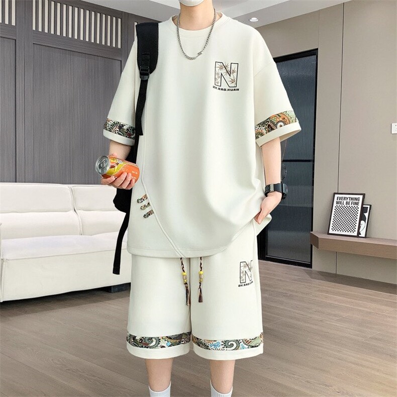 6195-P50新款2025男士休闲时尚运动套装,男装休闲套装,星座1215-1