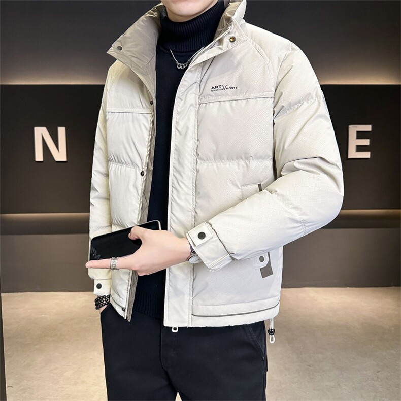轻薄羽绒服男冬季2025新款立领加厚保暖外套C317-Y8581-P160图片